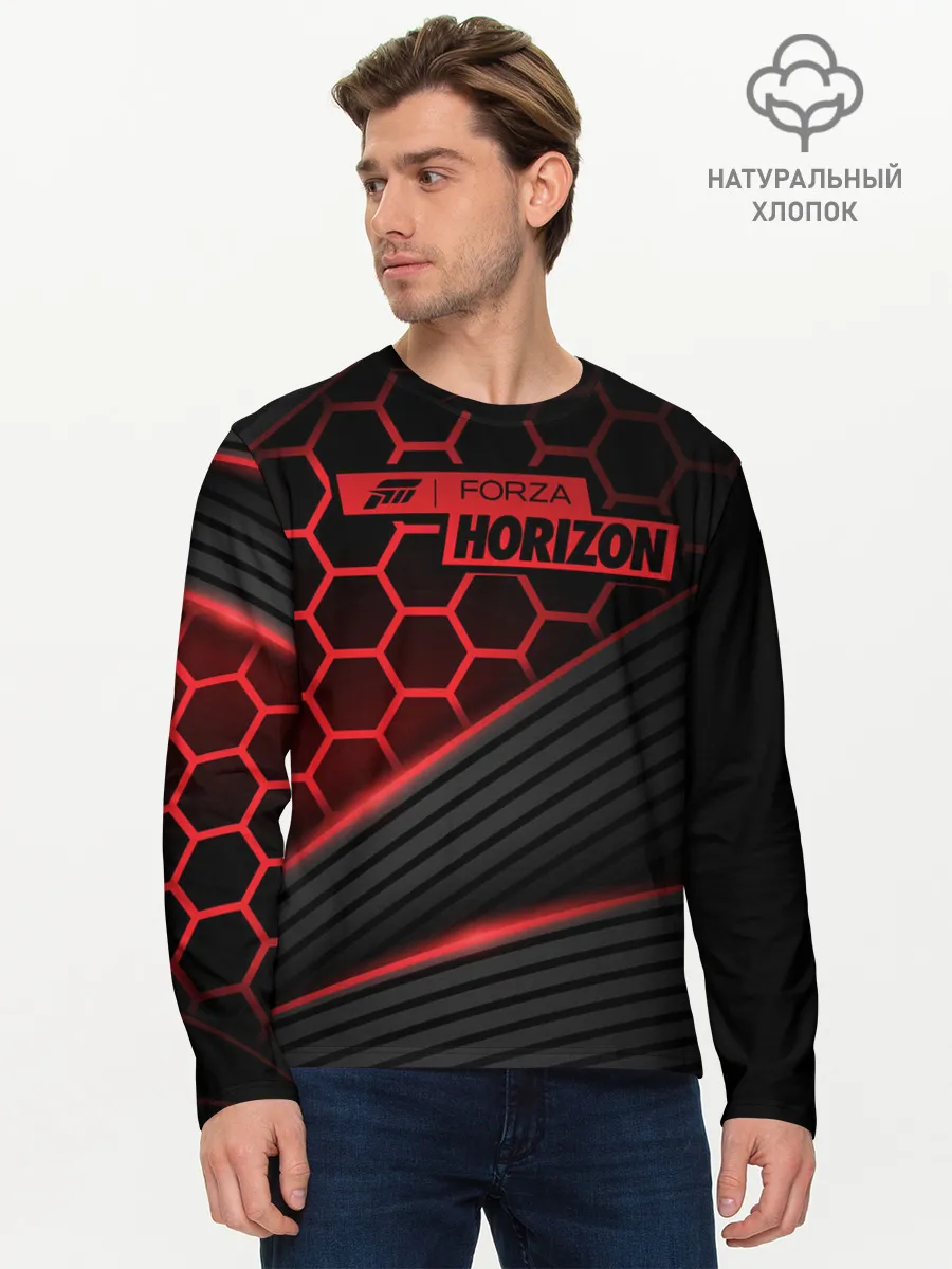Мужской лонгслив базовый / Forza Horizon