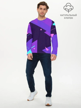 Мужской лонгслив базовый / ГЕОМЕТРИЯ