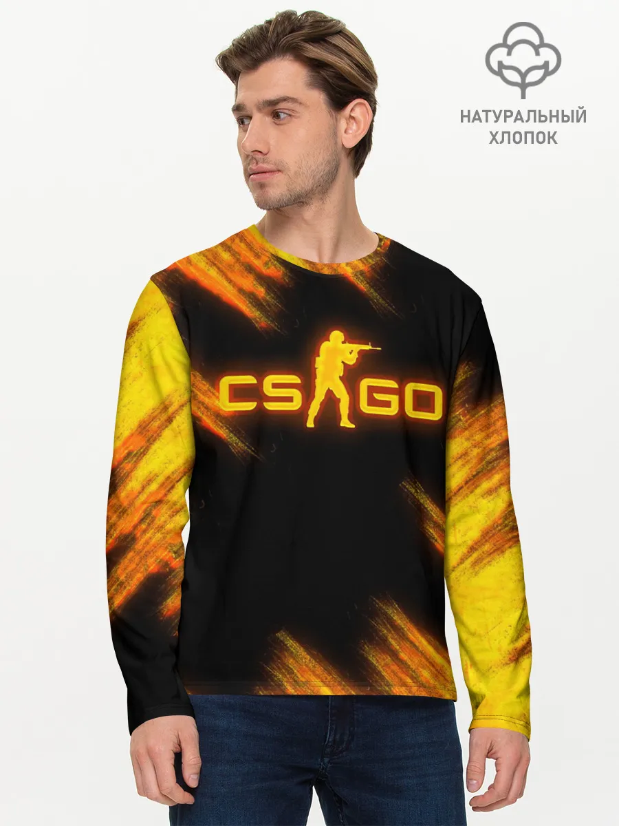 Мужской лонгслив базовый / COUNTER STRIKE