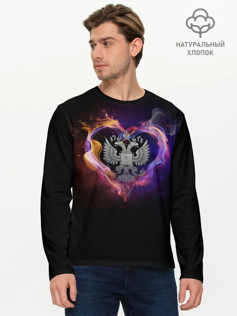 Мужской лонгслив базовый / Герб