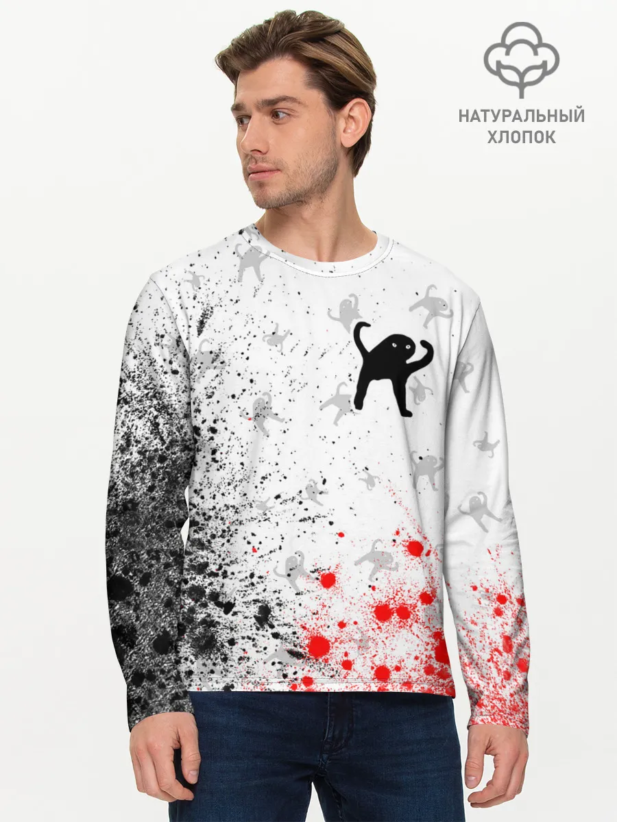 Мужской лонгслив базовый / ЪУЪ СЪУКА