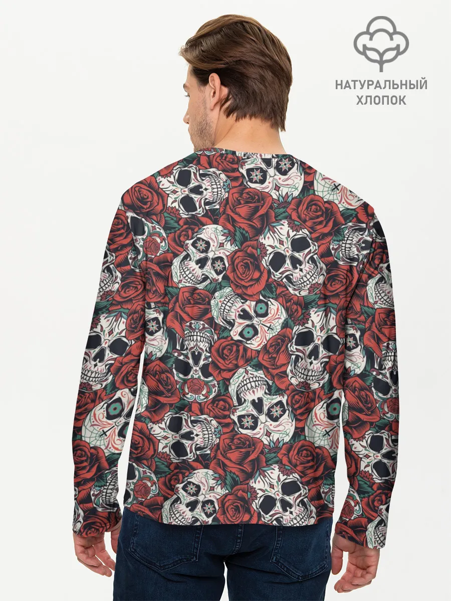 Мужской лонгслив базовый / halloween casual