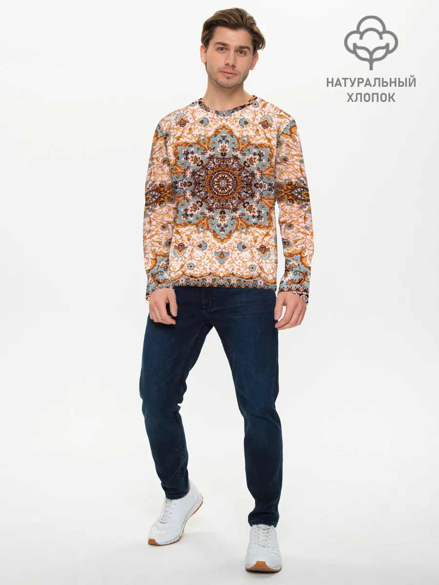 Мужской лонгслив базовый / Старый ковер