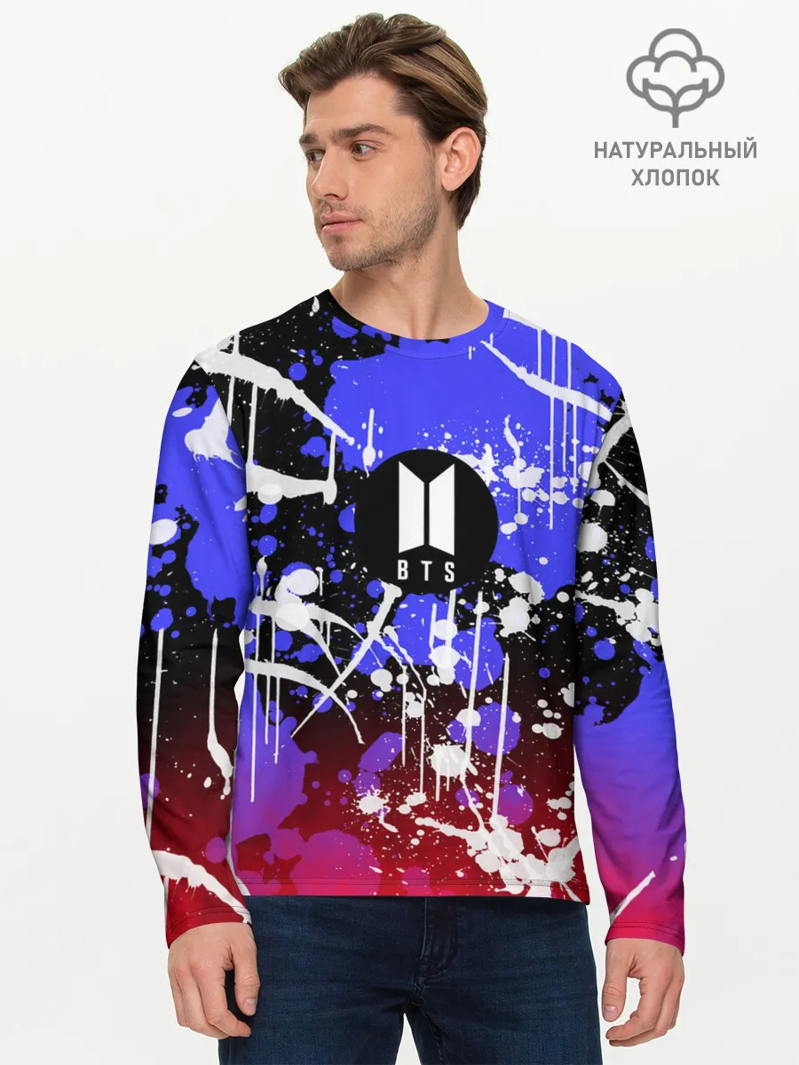 Мужской лонгслив базовый / BTS