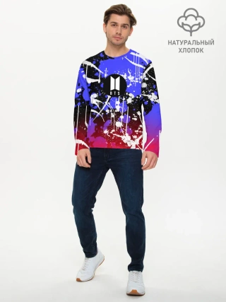 Мужской лонгслив базовый / BTS