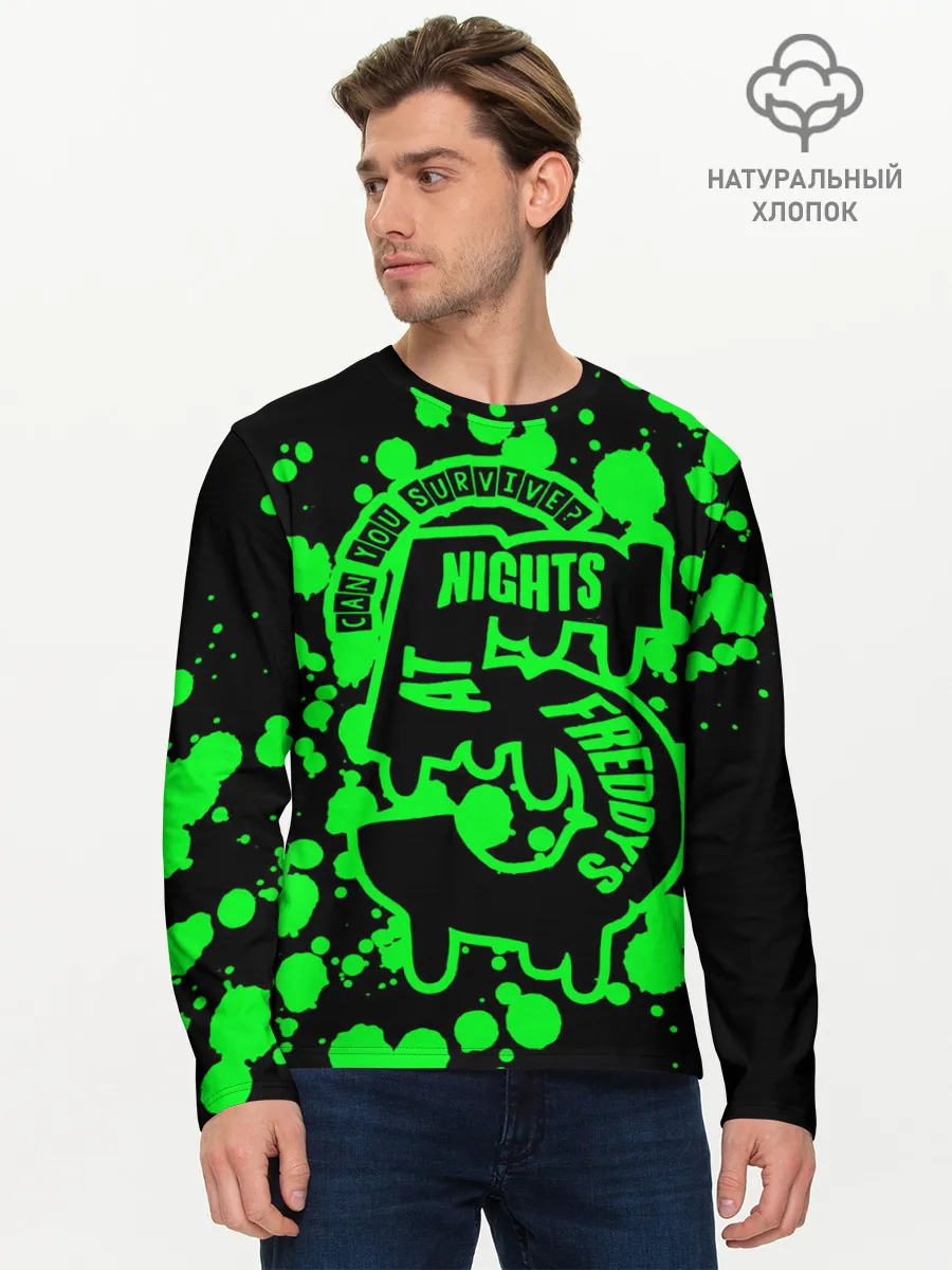 Мужской лонгслив базовый / Five Nights at Freddy