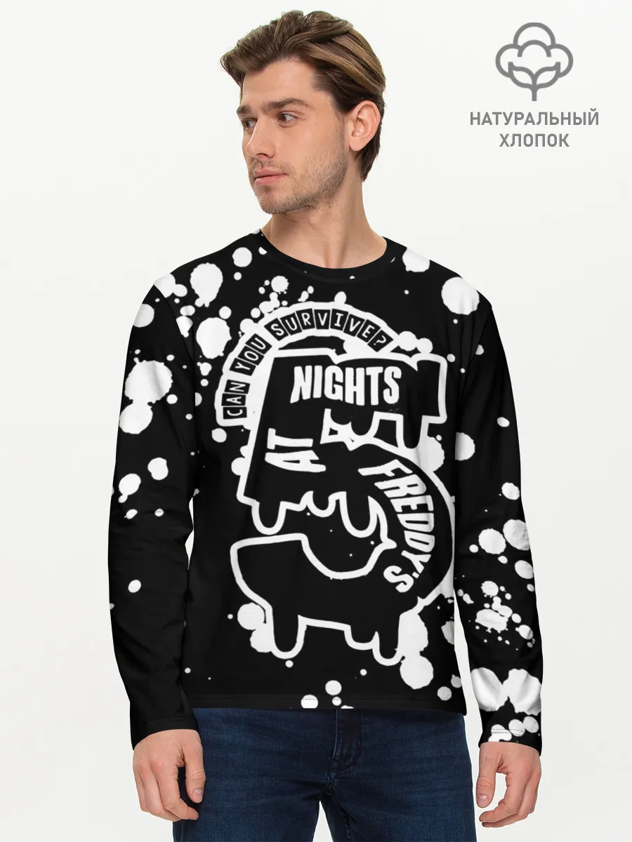 Мужской лонгслив базовый / Five Nights at Freddy