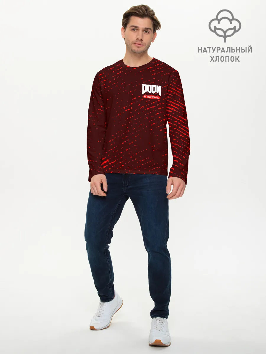 Мужской лонгслив базовый / DOOM ETERNAL / ДУМ ЭТЕРНАЛ