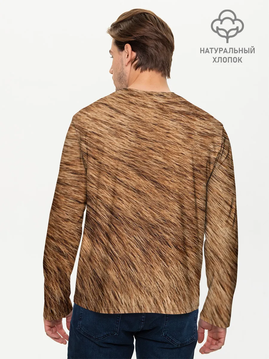 Мужской лонгслив базовый / собака друг человека