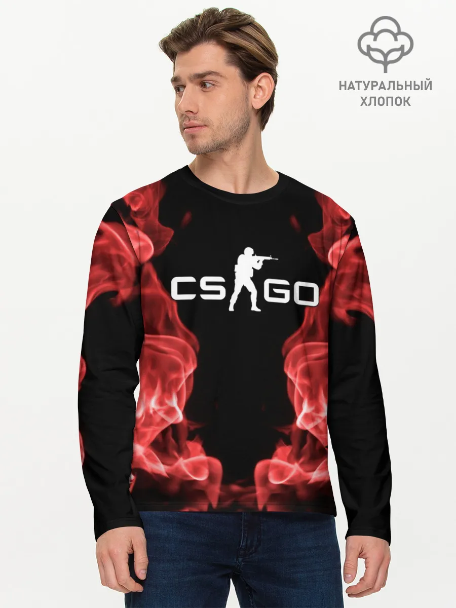 Мужской лонгслив базовый / COUNTER STRIKE
