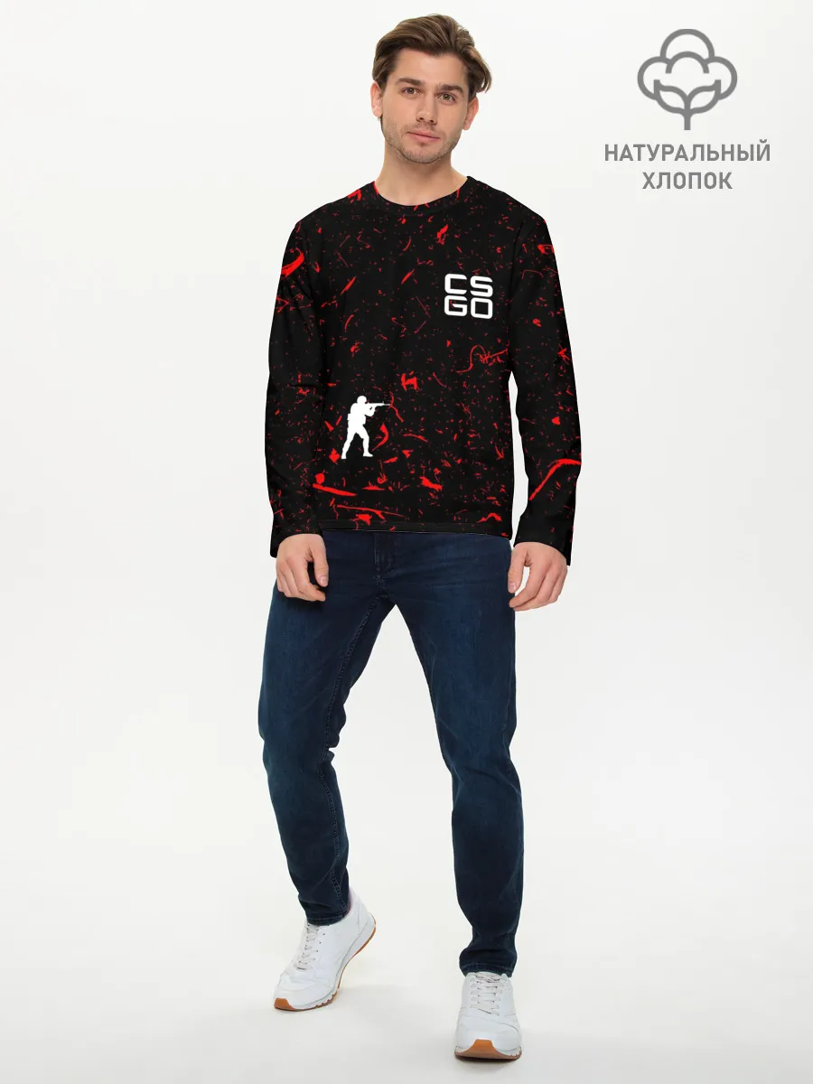 Мужской лонгслив базовый / COUNTER STRIKE