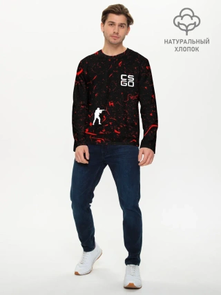 Мужской лонгслив базовый / COUNTER STRIKE