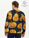 Мужской лонгслив базовый / Праздничные тыквы