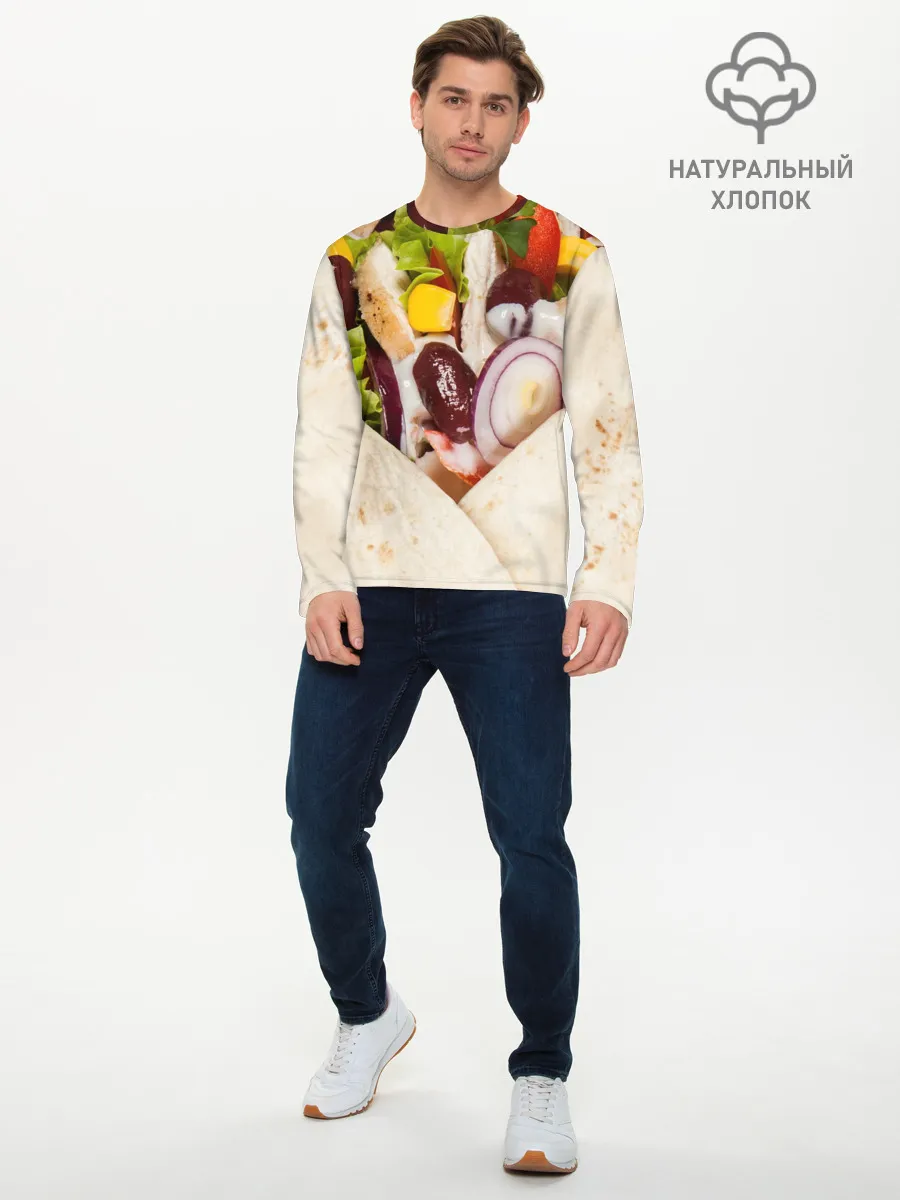 Мужской лонгслив базовый / Буррито