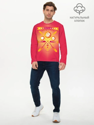 Мужской лонгслив базовый / Gryffindor Quidditch