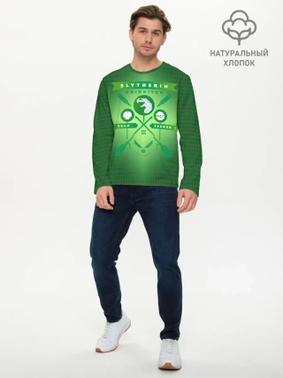 Мужской лонгслив базовый / Slytherin Quidditch Team