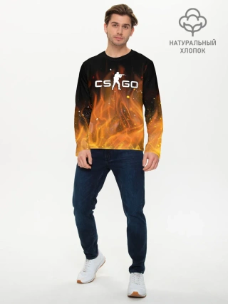 Мужской лонгслив базовый / COUNTER STRIKE