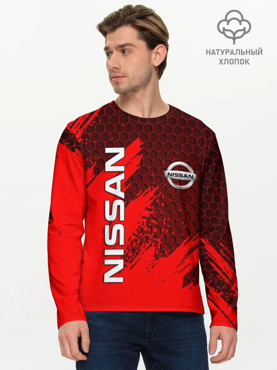 Мужской лонгслив базовый / NISSAN
