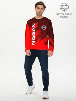 Мужской лонгслив базовый / NISSAN