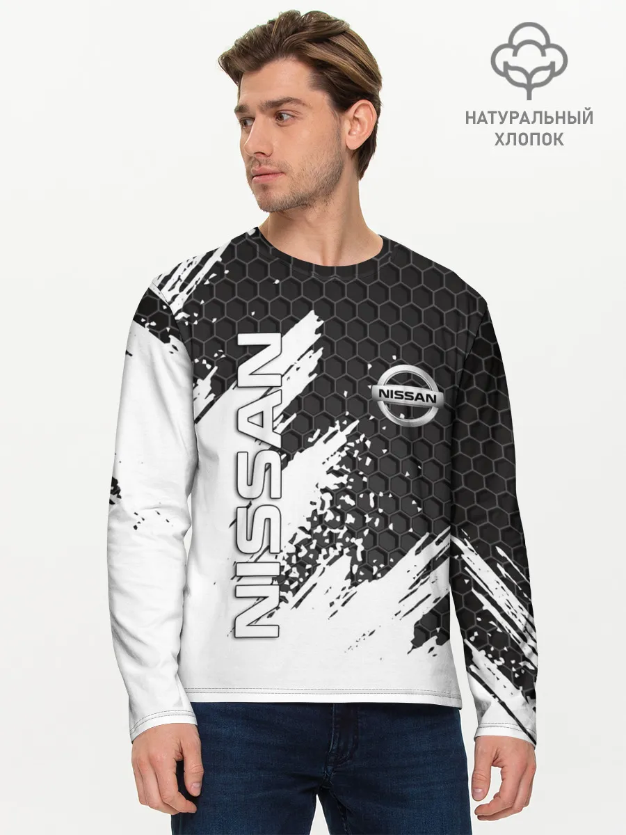Мужской лонгслив базовый / NISSAN