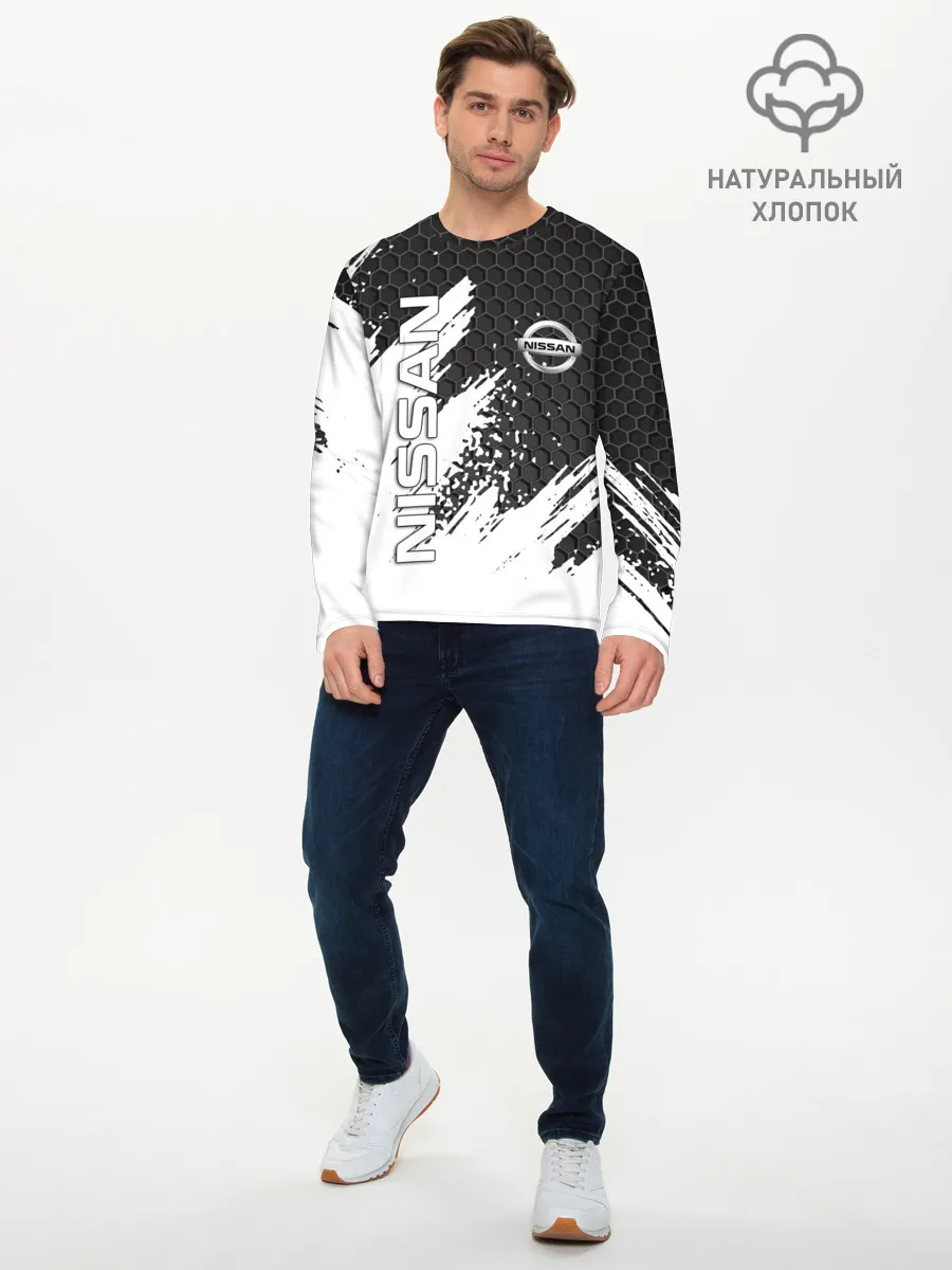 Мужской лонгслив базовый / NISSAN