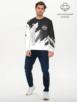 Мужской лонгслив базовый / NISSAN