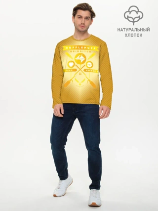 Мужской лонгслив базовый / Hufflepuff Quidditch Team