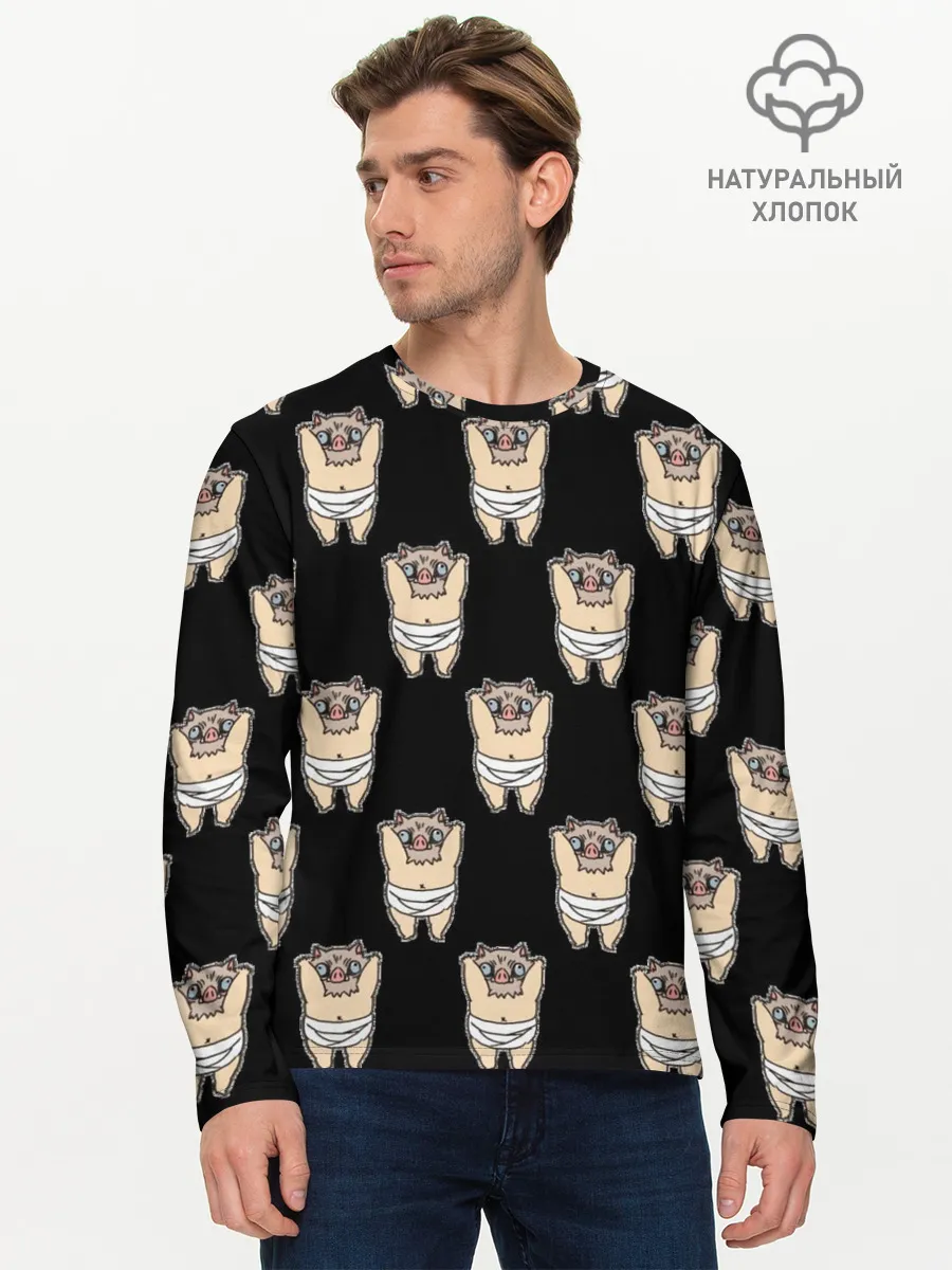 Мужской лонгслив базовый / Иноске