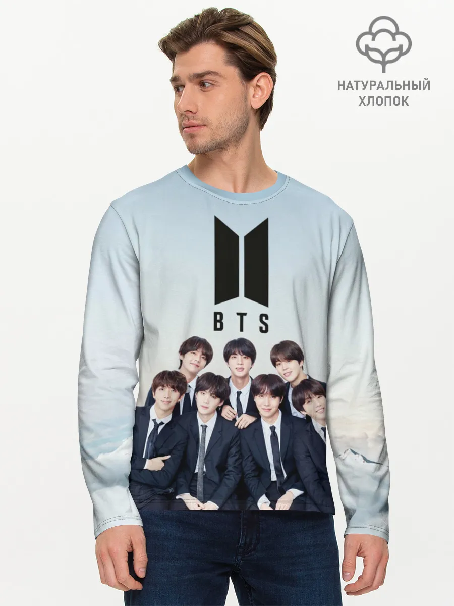 Мужской лонгслив базовый / BTS