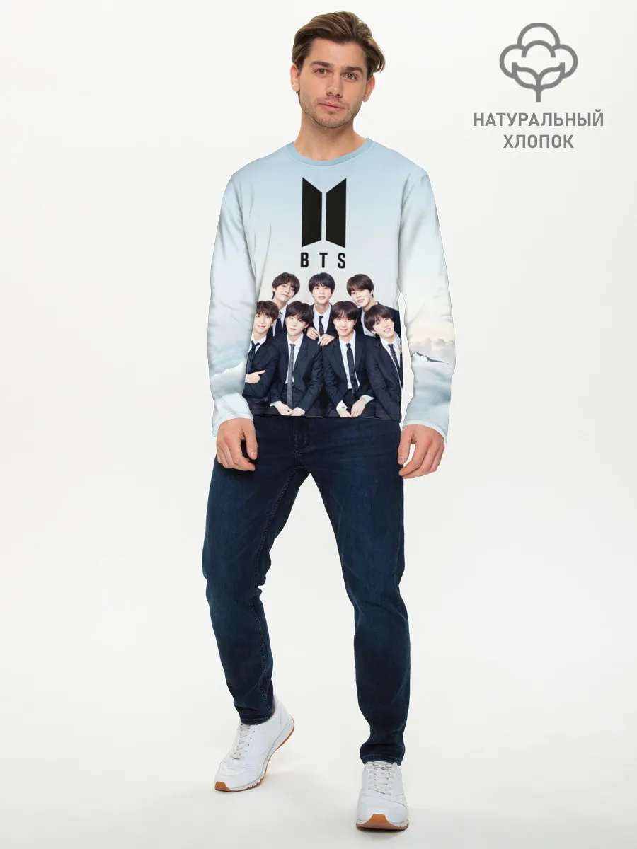 Мужской лонгслив базовый / BTS