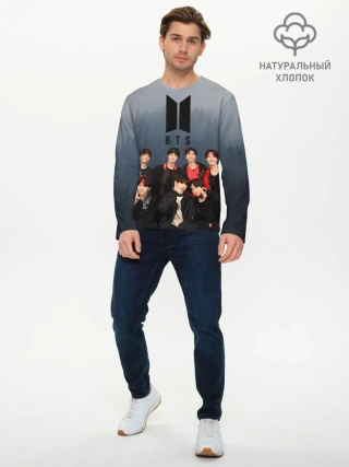 Мужской лонгслив базовый / BTS Forest