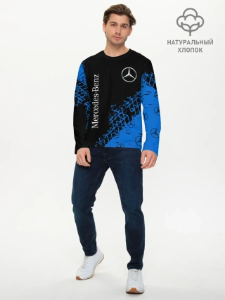 Мужской лонгслив базовый / MERCEDES / МЕРСЕДЕС