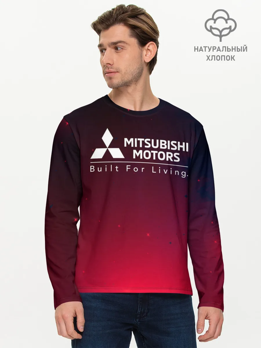 Мужской лонгслив базовый / MITSUBISHI / МИТСУБИСИ