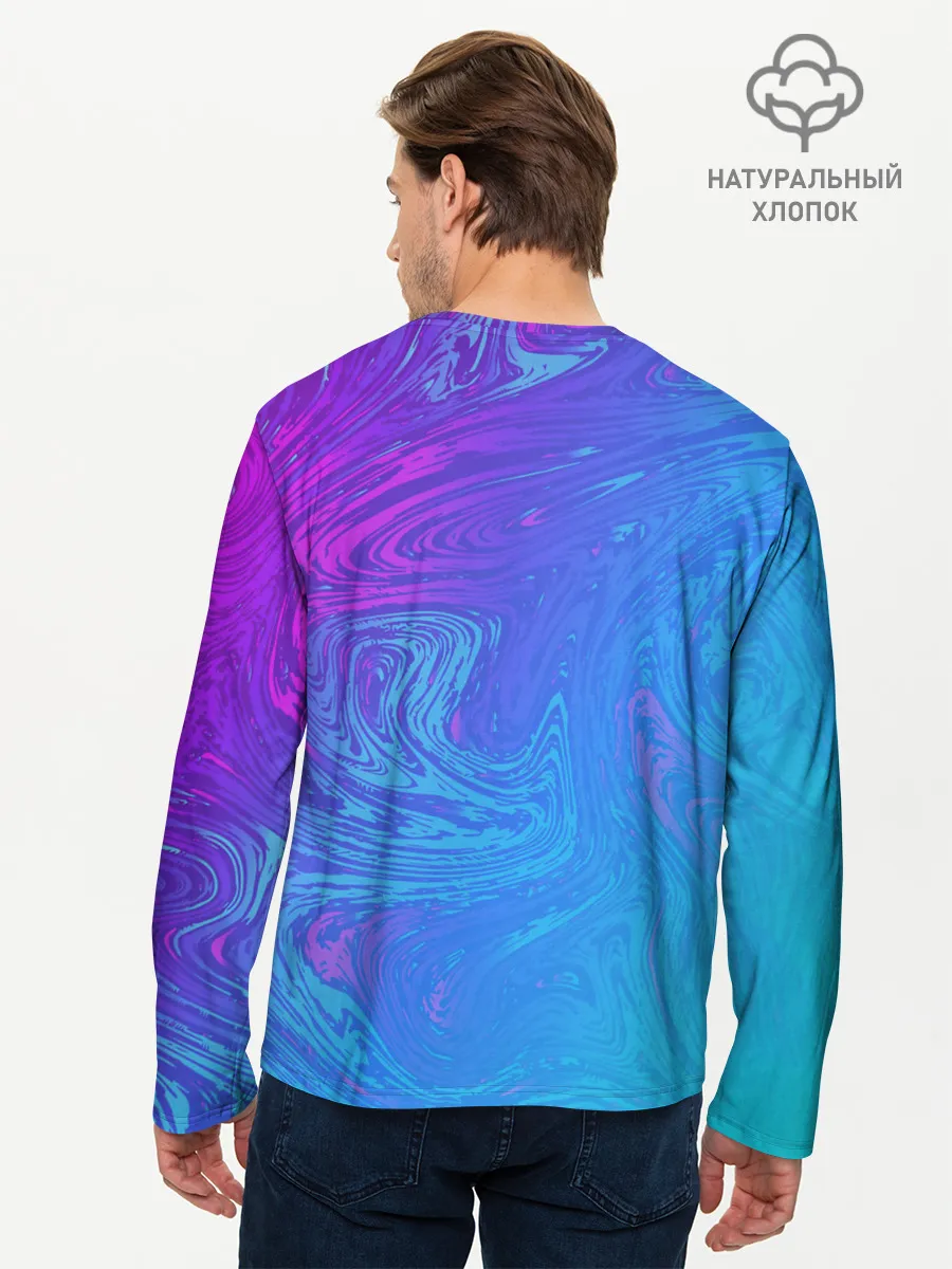 Мужской лонгслив базовый / BACKGROUND IN NEON