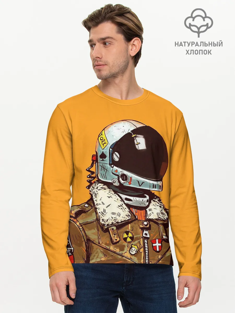 Мужской лонгслив базовый / Космический рейнджер