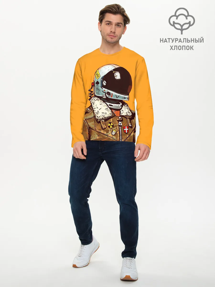 Мужской лонгслив базовый / Космический рейнджер