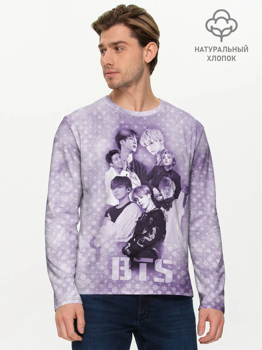 Мужской лонгслив базовый / BTS