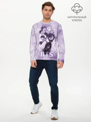 Мужской лонгслив базовый / BTS
