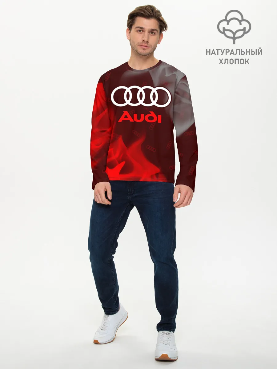 Мужской лонгслив базовый / AUDI / АУДИ