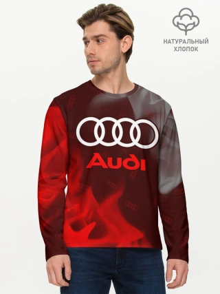 Мужской лонгслив базовый / AUDI / АУДИ