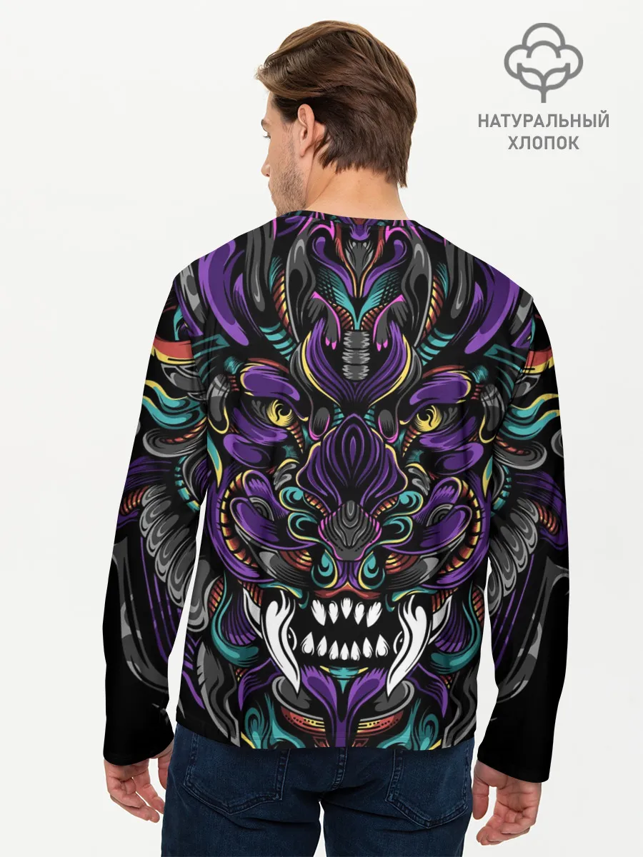 Мужской лонгслив базовый / Царь Зверей