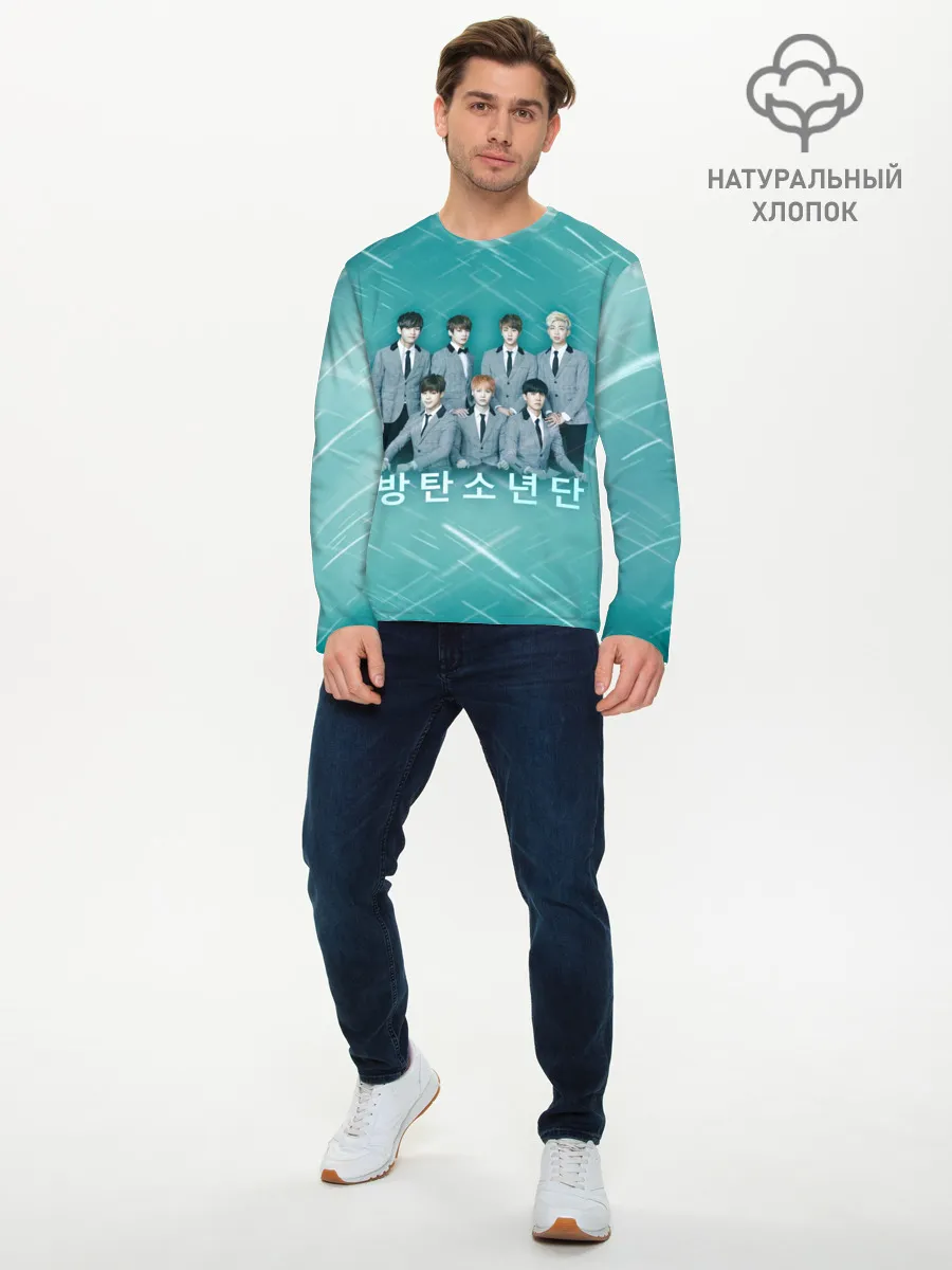 Мужской лонгслив базовый / BTS