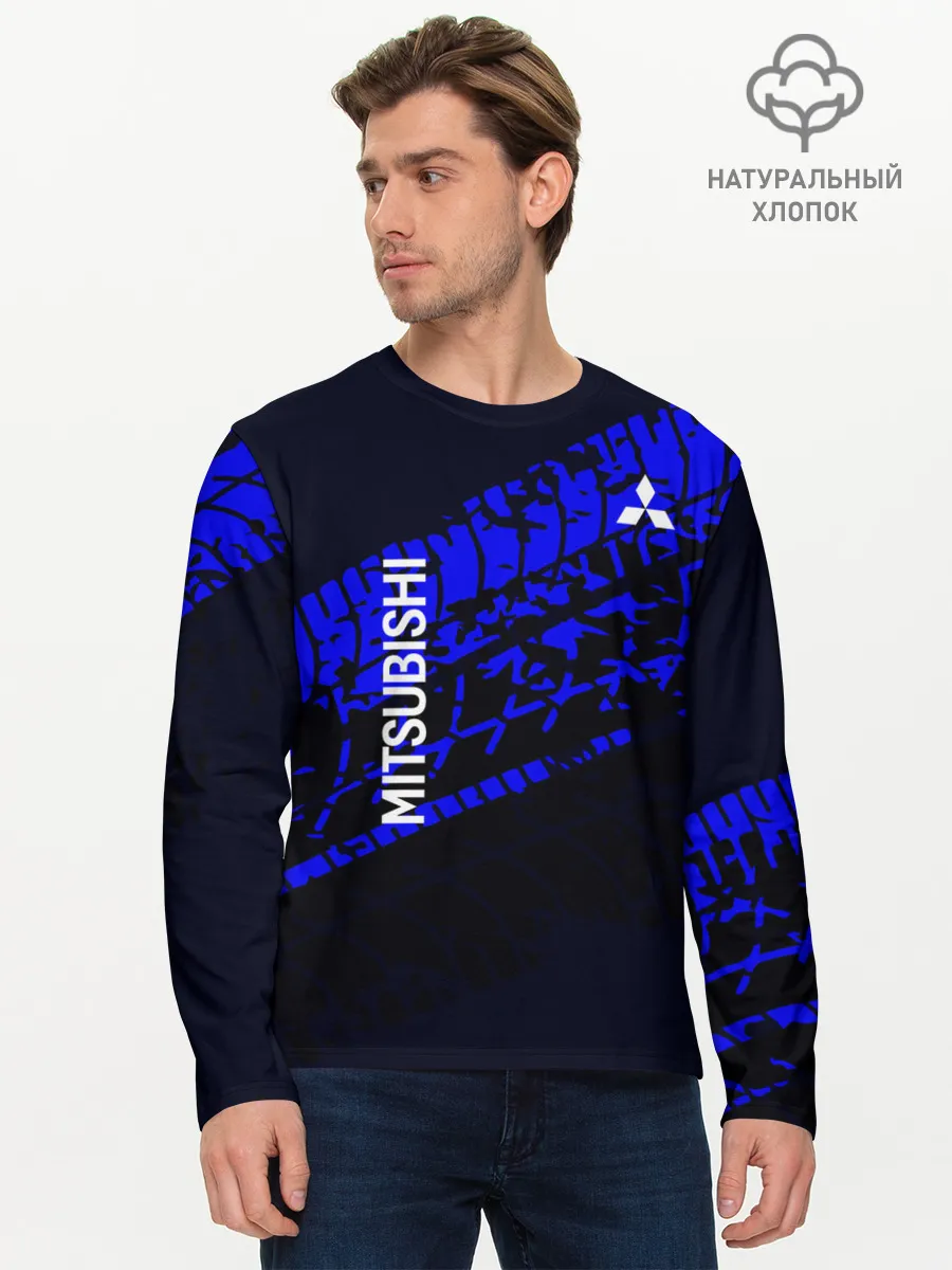 Мужской лонгслив базовый / Mitsubishi
