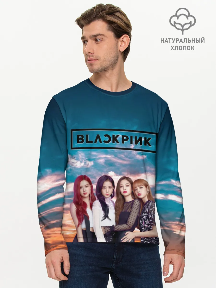 Мужской лонгслив базовый / BlackPink