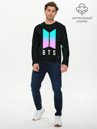 Мужской лонгслив базовый / BTS / БТС