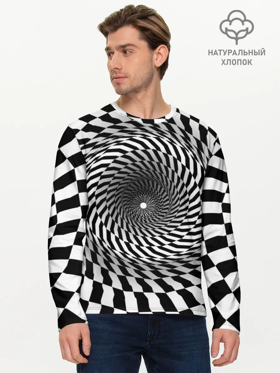 Мужской лонгслив базовый / иллюзия
