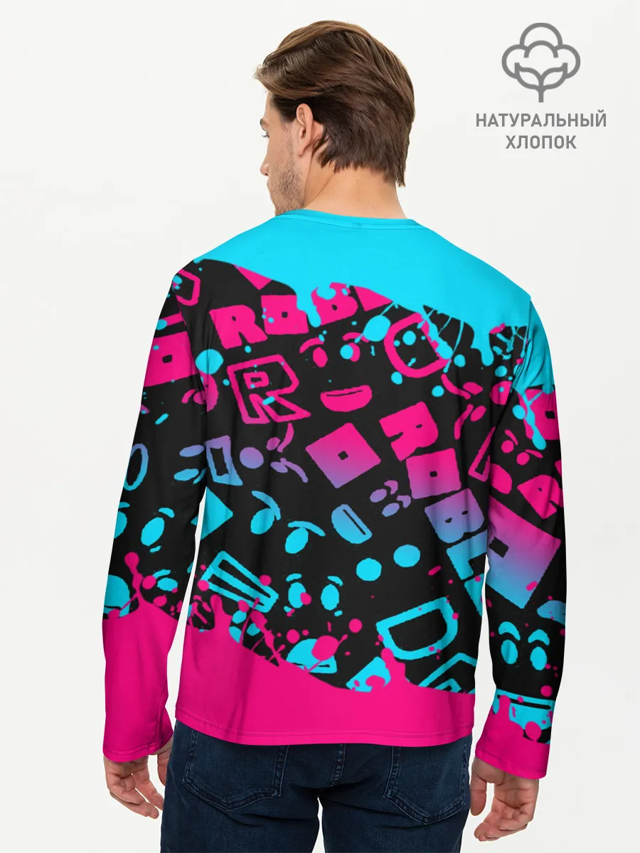 Мужской лонгслив базовый / Roblox