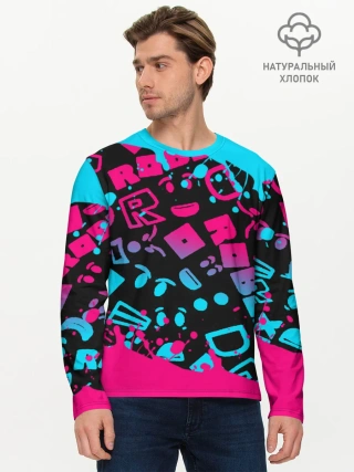 Мужской лонгслив базовый / Roblox