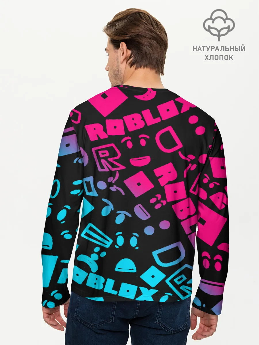 Мужской лонгслив базовый / Roblox