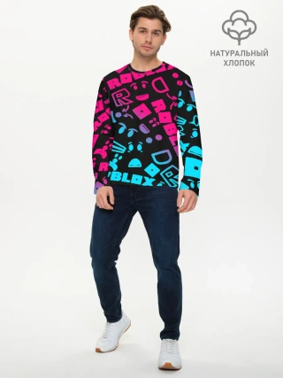 Мужской лонгслив базовый / Roblox